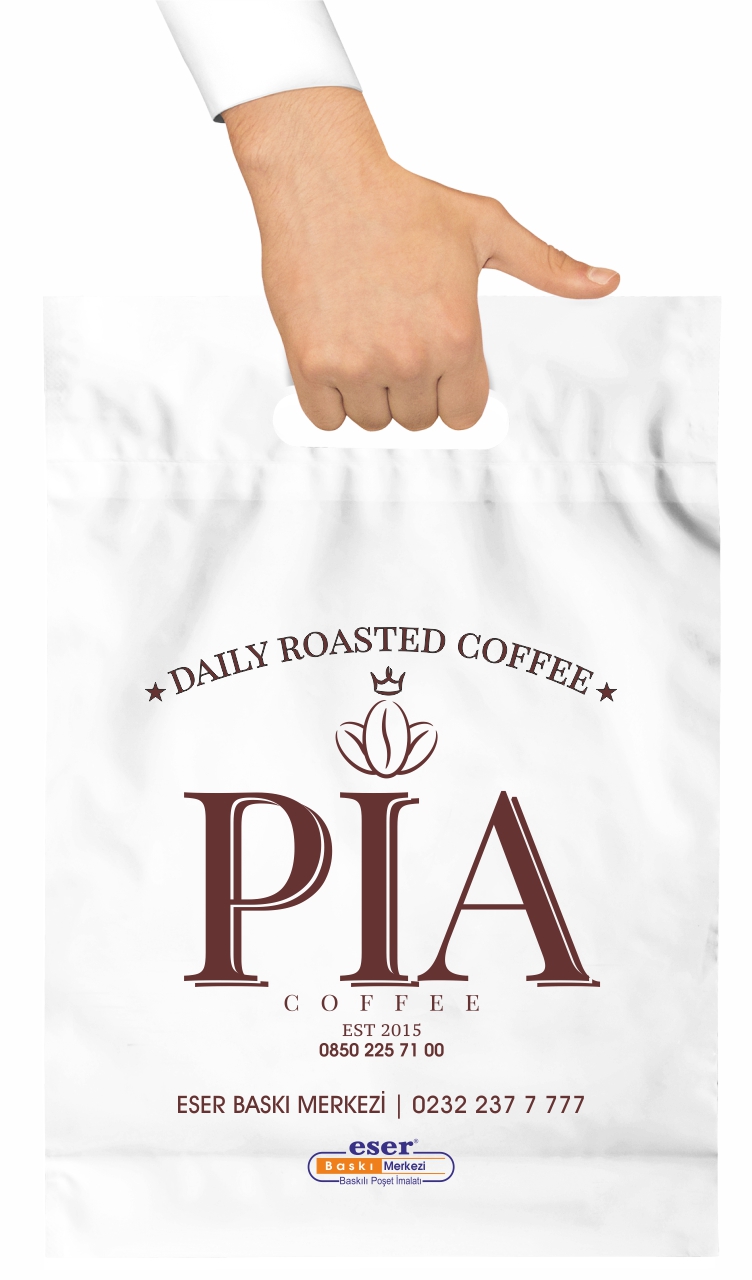 Samsun Baskılı Poşet Pia Coffee Samsun  Baskılı Poşet Pia Coffee