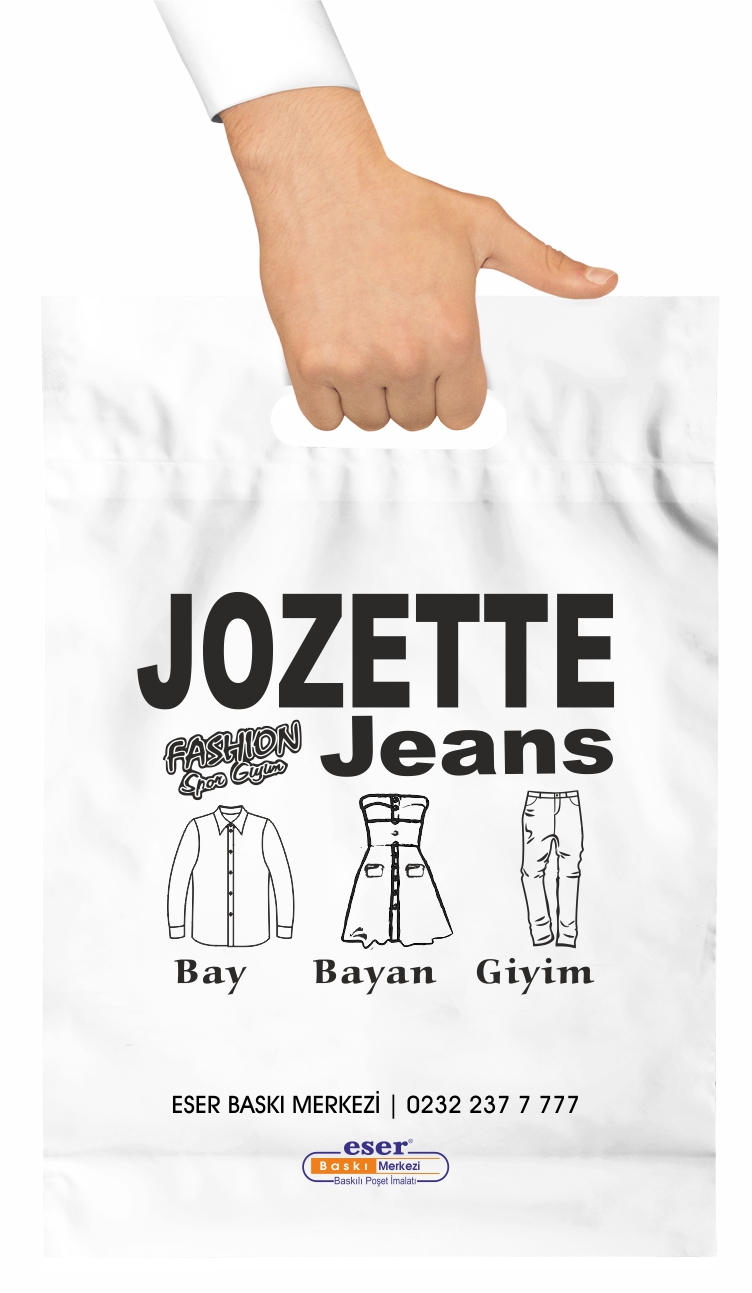 Samsun Baskılı Poşet Jozette Jeans Samsun Baskılı Poşet Jozette Jeans